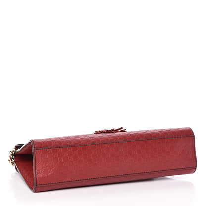 Gucci Microguccissima Medium Emily Chain Shoulder Bag Red 4 of 17