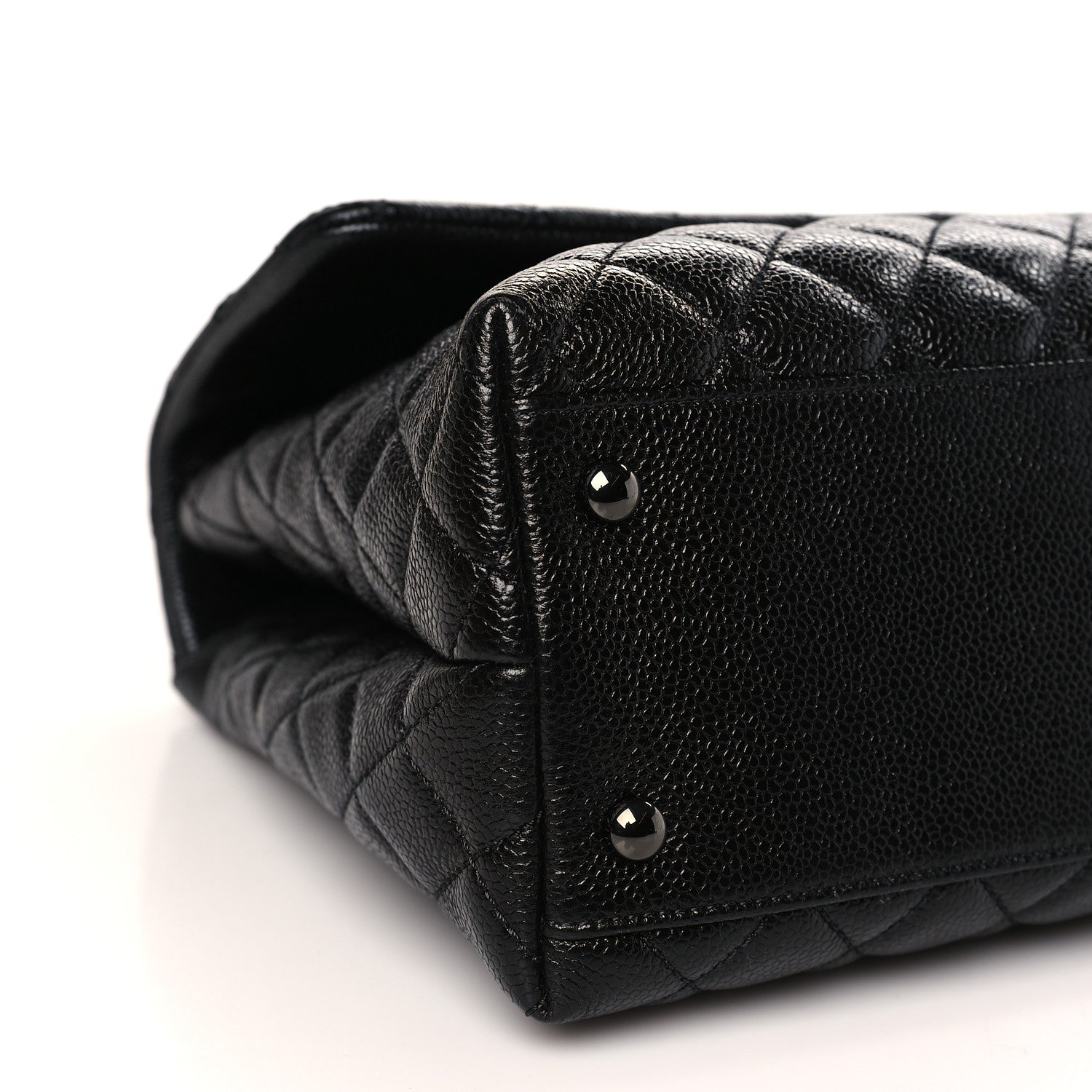 Chanel Caviar Quilted Medium Coco Handle Flap So Black 8 of 9