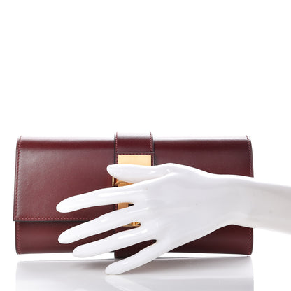Hermes Tadelakt Medor 23 Clutch Rouge H 2 of 10