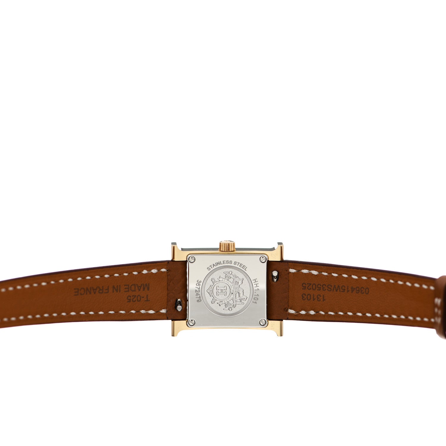 Hermes Stainless Steel Epsom 17.2mm Heure H Hour Quartz Watch Gold 4 of 5