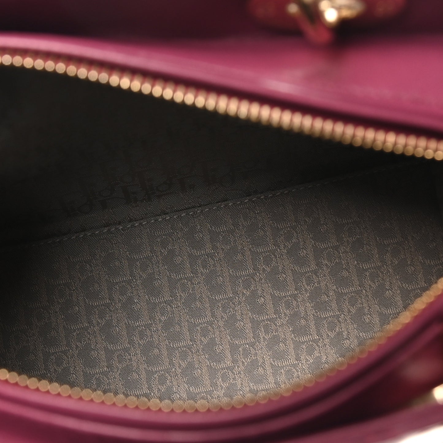 Lambskin Cannage Medium Lady Dior Purple