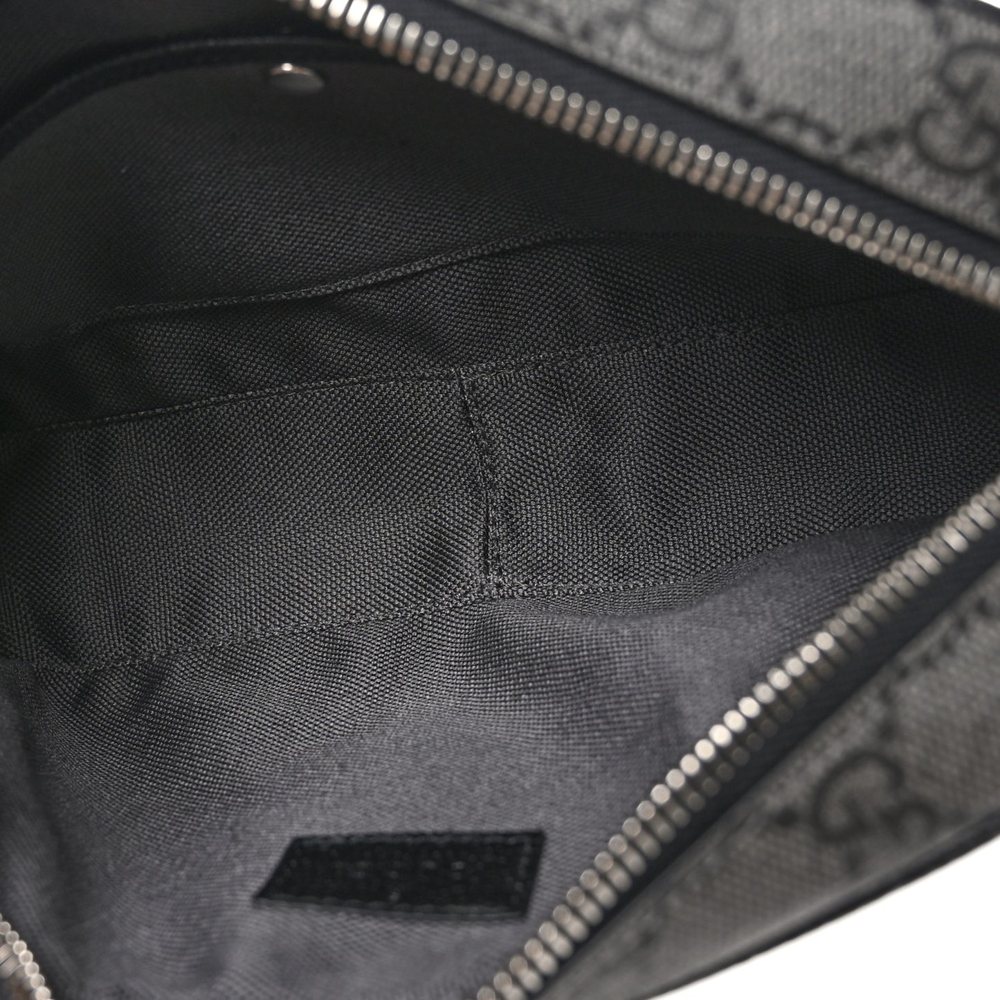 GG Supreme Monogram Mini Shoulder Bag Grey Black