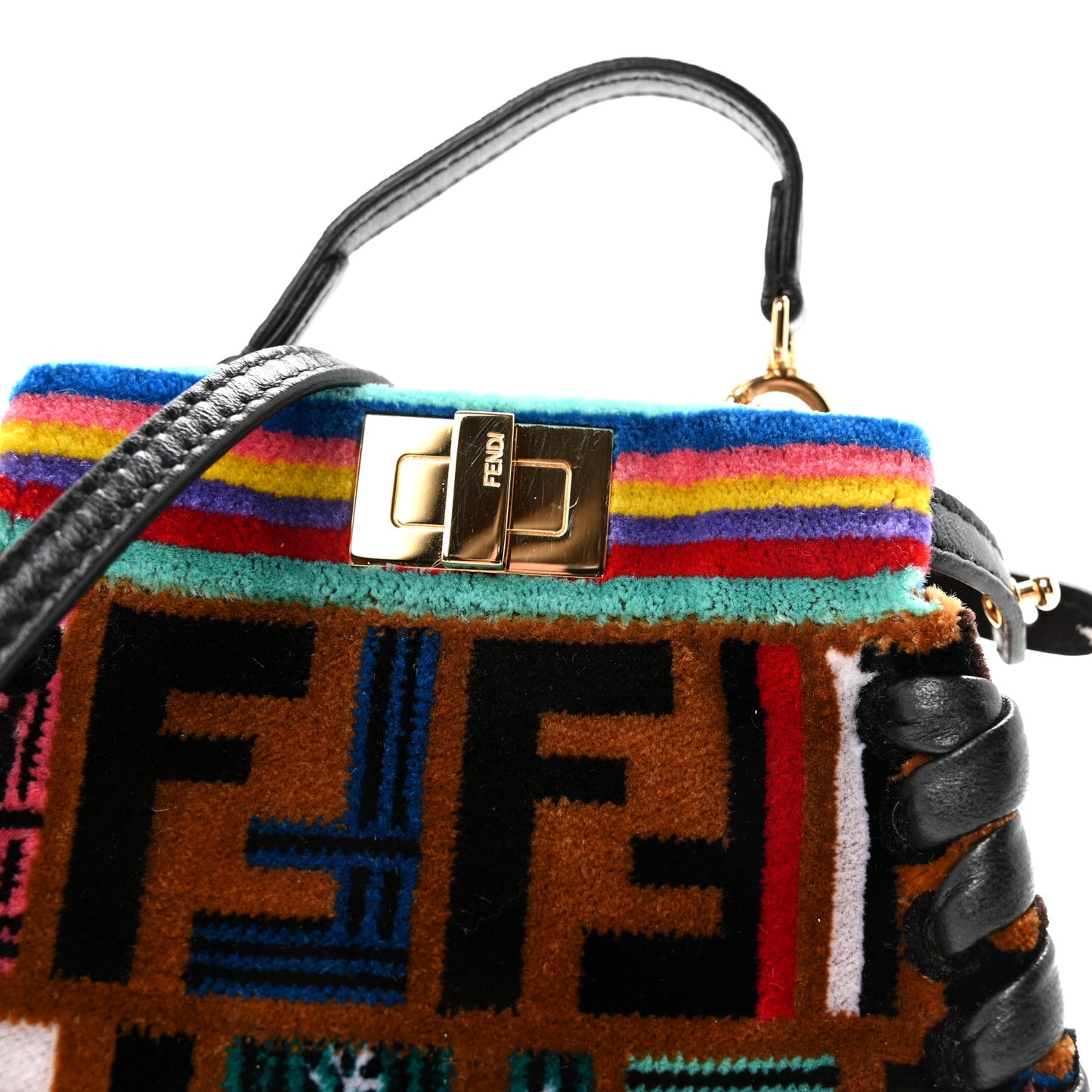 Velvet Tappetino Micro Peekaboo Iconic Satchel Multicolor