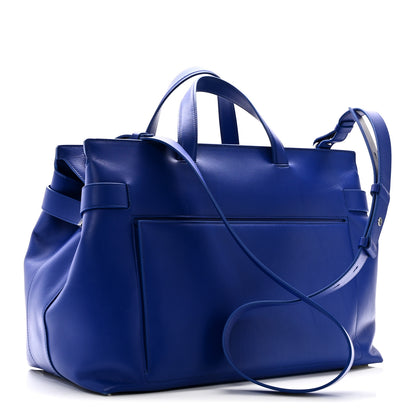 Salvatore Ferragamo Calfskin Calfskin XL Gancini Buckles Tote Bag Blue 3 of 10
