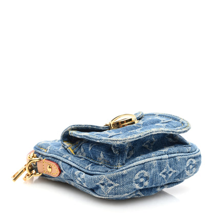Louis Vuitton Denim Fairfax Pochette Blue 4 of 9