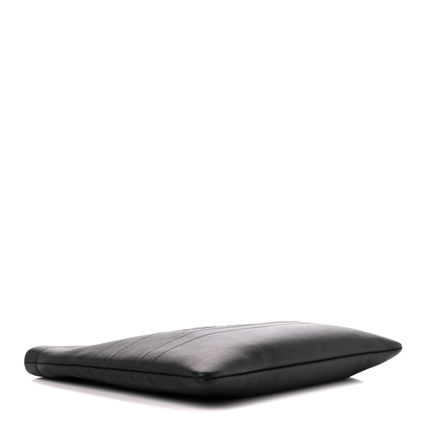 Christian Dior Calfskin Medium Diordouble Zip Pouch Black 4 of 10