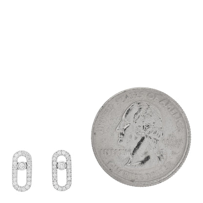 Messika 18K White Gold Diamond Move Uno Earrings 2 of 5