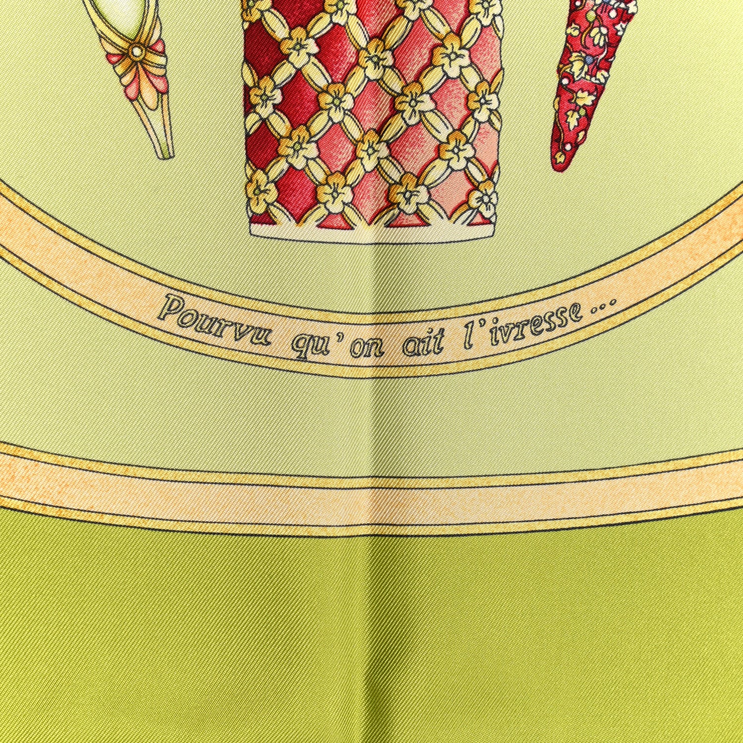 Hermes Silk Qu'Importe Le Flacon Scarf 90 6 of 6