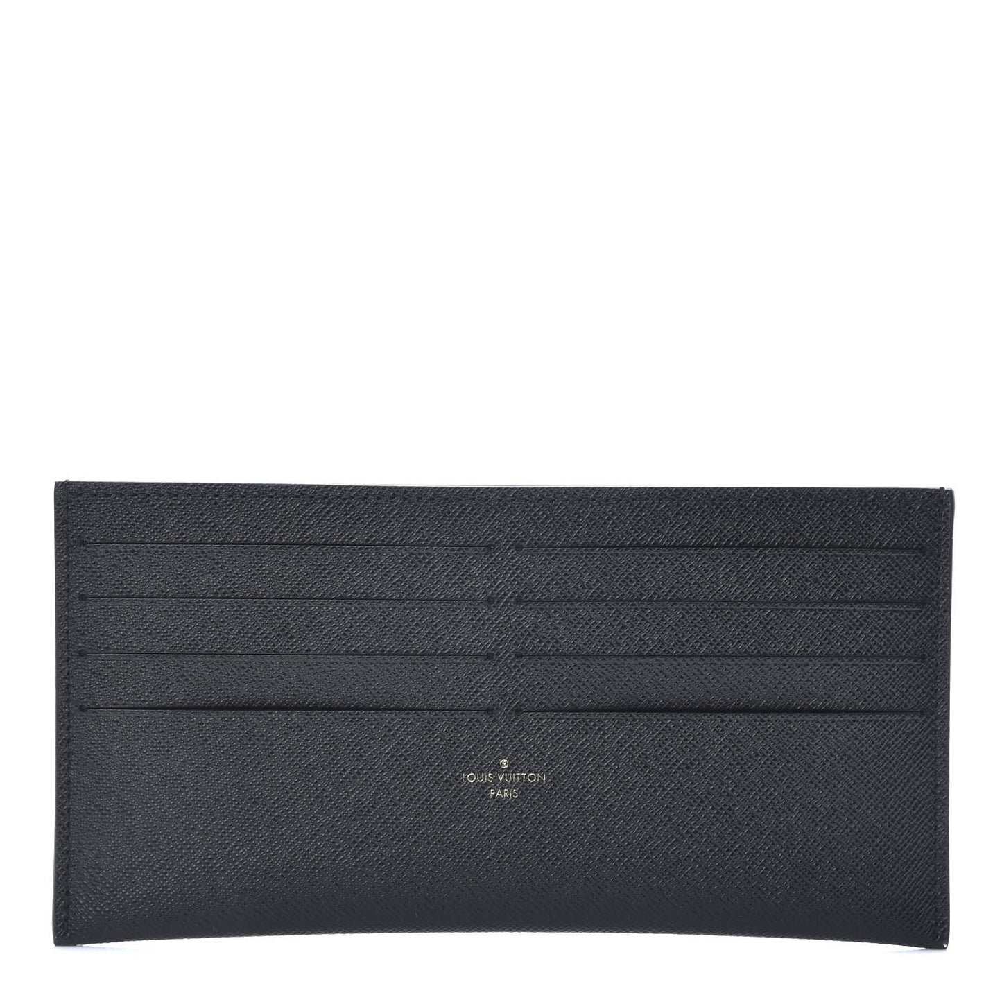 Calfskin Felicie Chain Wallet Card Holder Insert Black