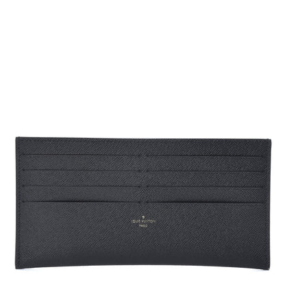 Louis Vuitton Calfskin Felicie Chain Wallet Card Holder Insert Black 1 of 6