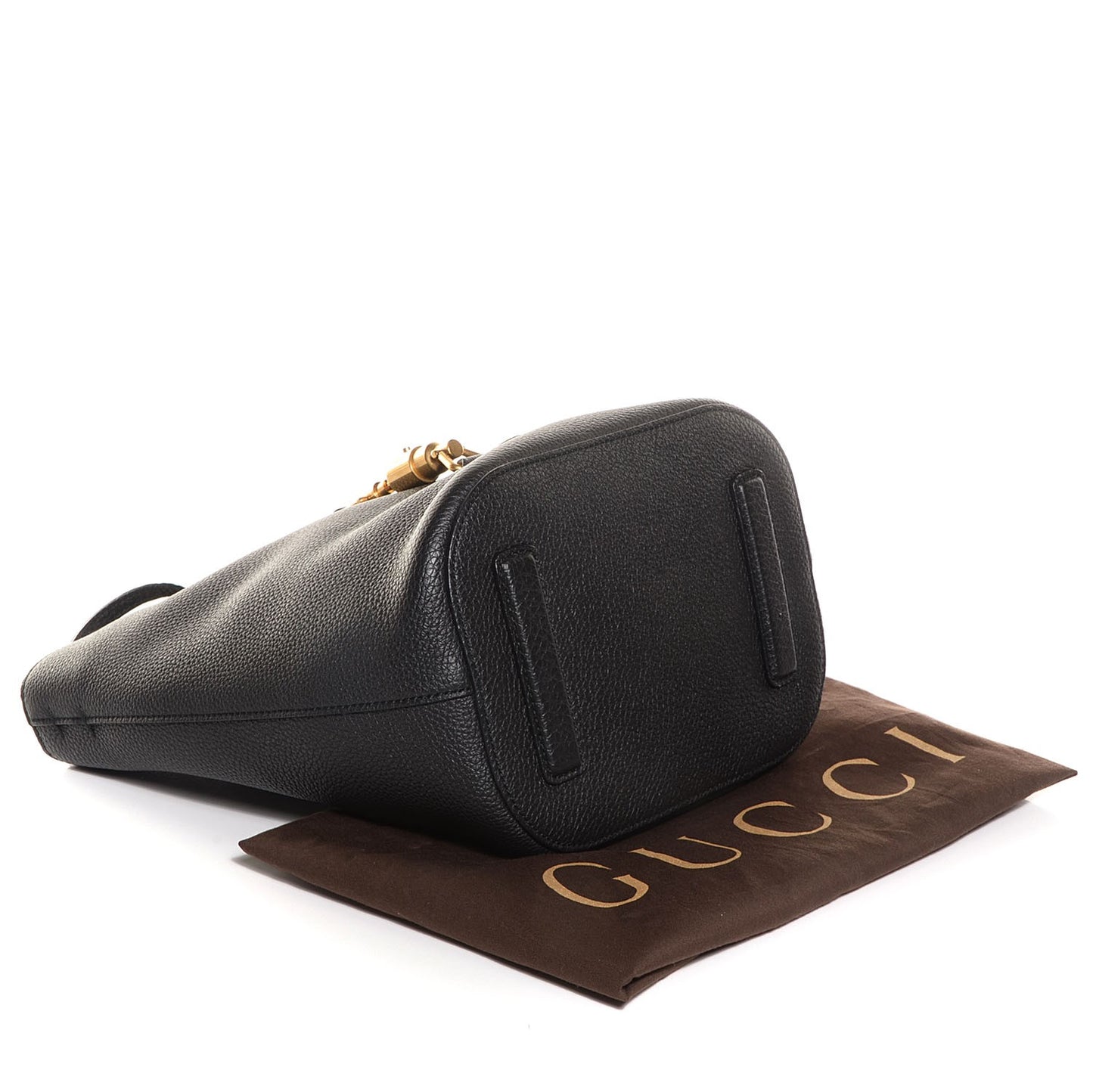 Soft Grained Calfskin Small Jackie Bucket Bag Black