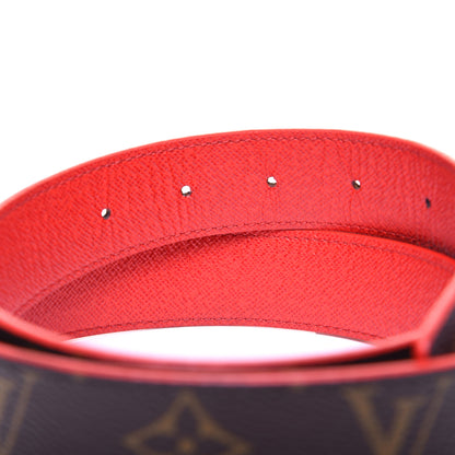 Louis Vuitton Monogram 30mm LV Initiales Reversible Belt 80 32 Coquelicot 7 of 11