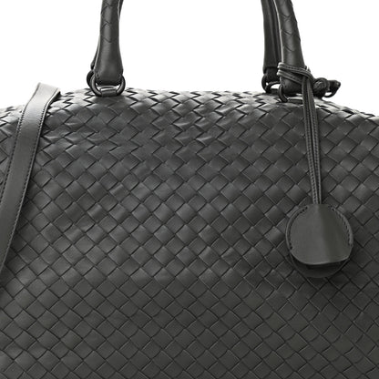 Bottega Veneta Nappa Intrecciato Boston Grey 7 of 9