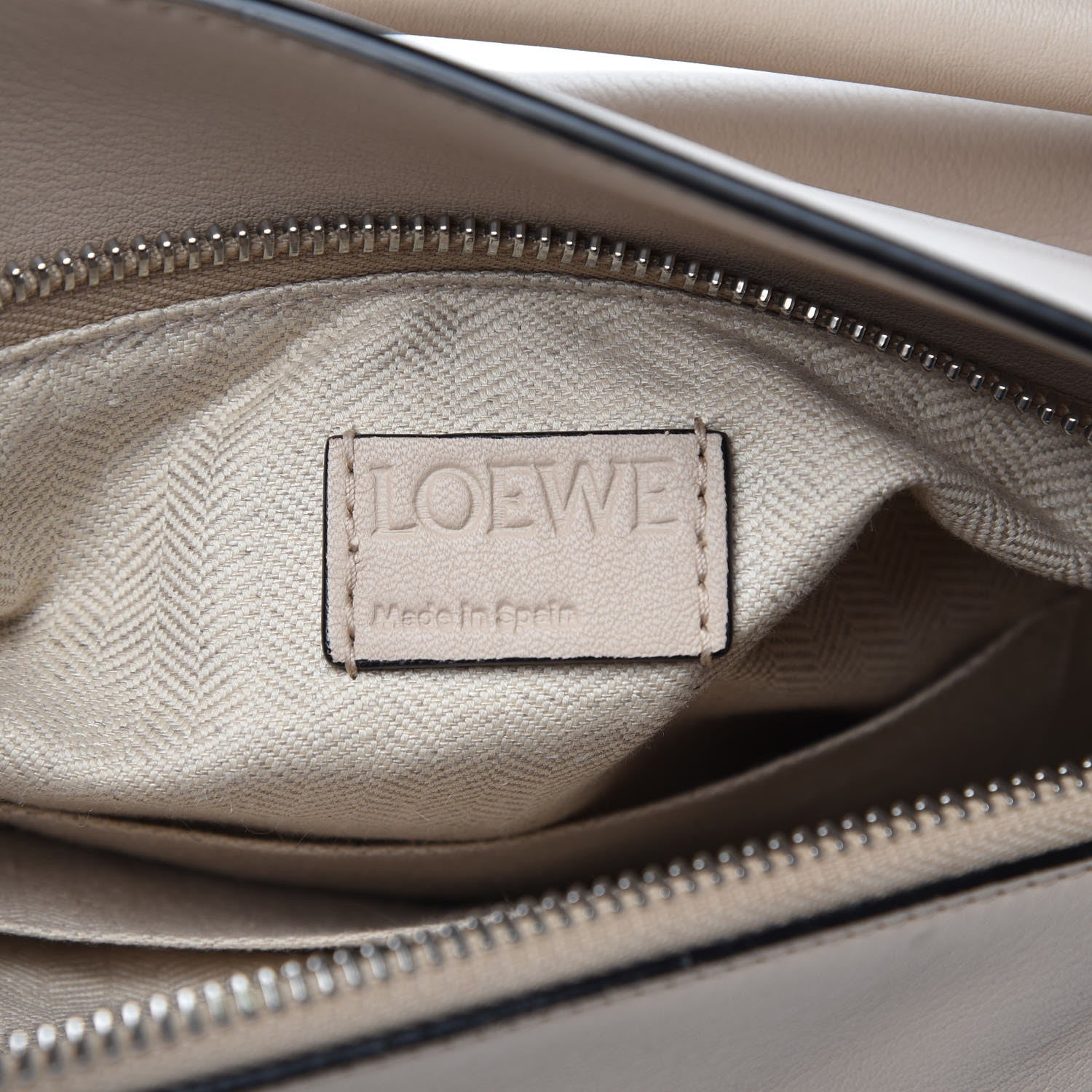 Loewe Calfskin Small Puzzle Bag Ash 6 of 8