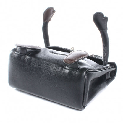 Hermes Swift Quelle Idole Kelly Doll Handbag Noir and Havane RARE 5 of 9