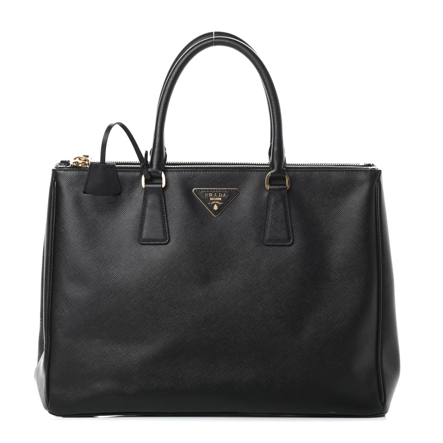 Prada Saffiano Medium Galleria Double Zip Tote Black 1 of 19