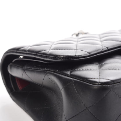 Chanel Lambskin Quilted Jumbo Double Flap Black 8 of 16