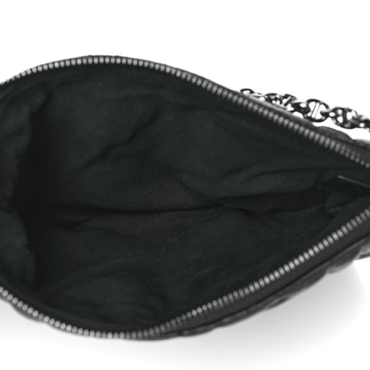 Christian Dior Calfskin Macrocannage Mini Dior Caro Tulip Bag Black 5 of 9