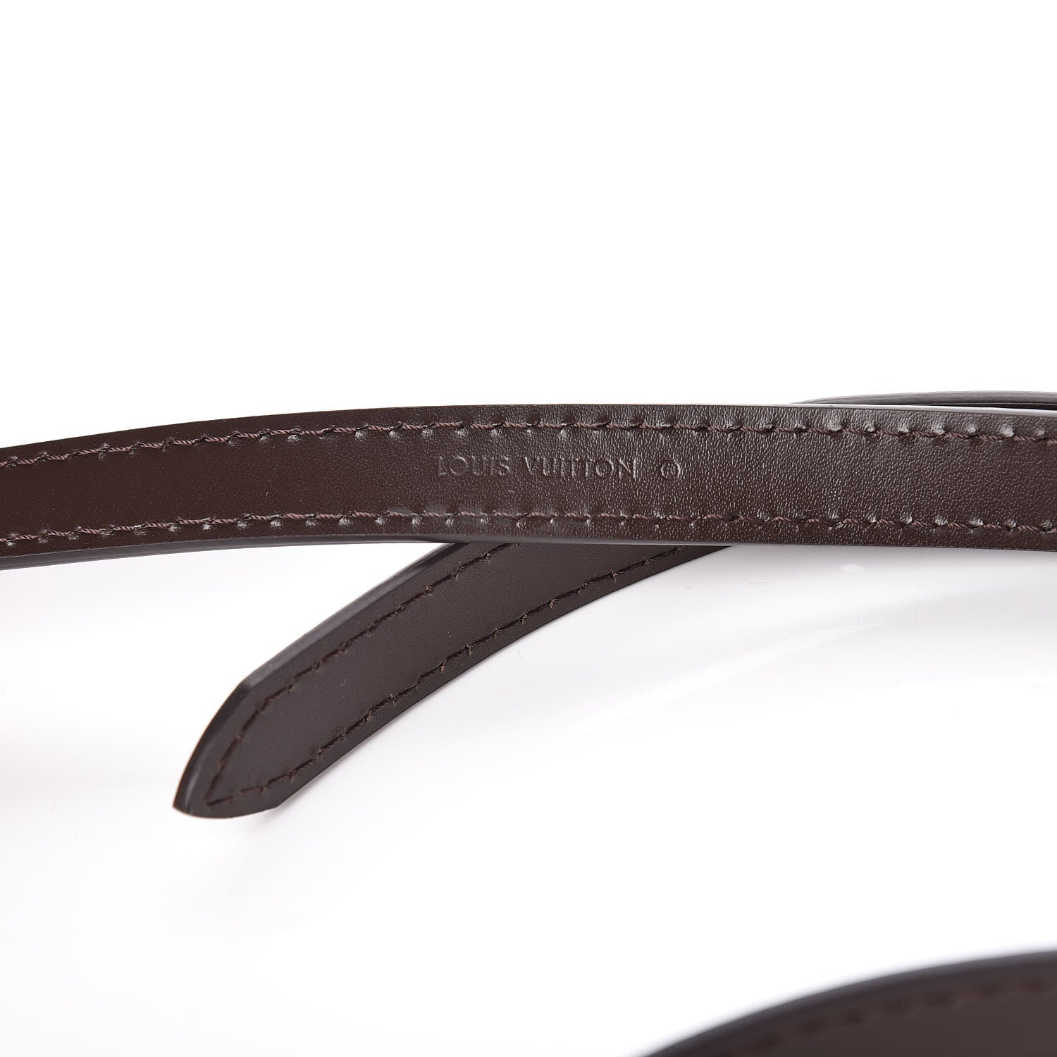 Louis Vuitton Calfskin 16mm Adjustable Shoulder Strap Brown 3 of 4