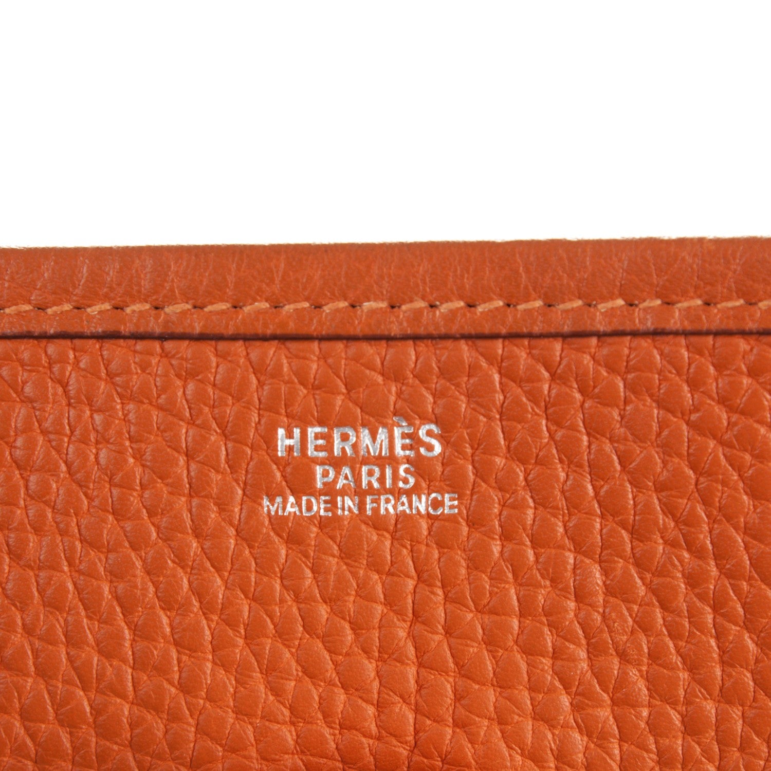 Hermes Togo Evelyne II PM Orange 6 of 10