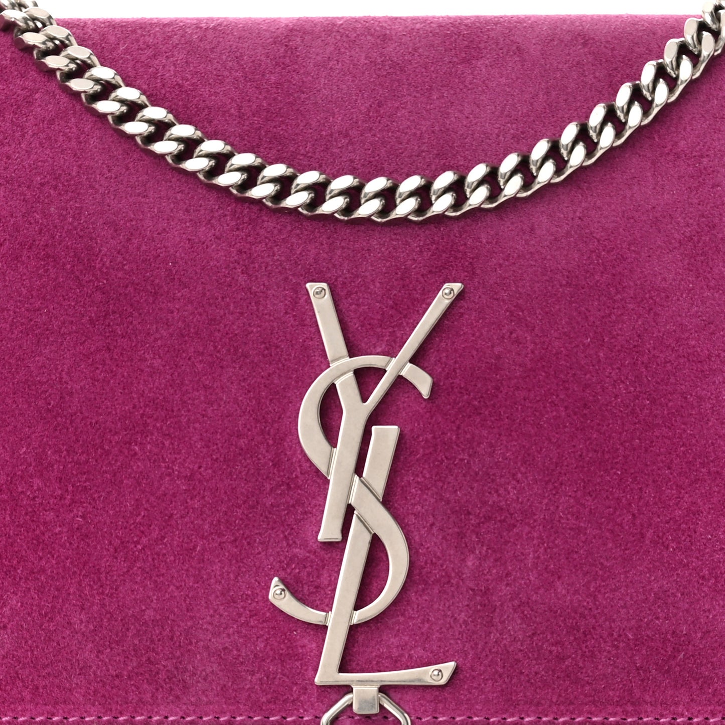 Suede Monogram Tassel Kate 99 Electric Fuxia