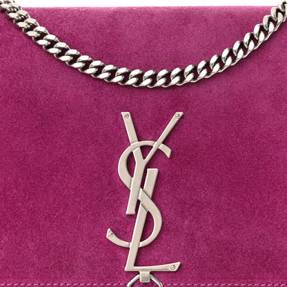Saint Laurent Suede Monogram Tassel Kate 99 Electric Fuxia 8 of 10