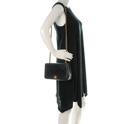 Chanel Lambskin Quilted Small Single Flap Black 2 of 10