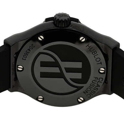 Hublot Ceramic Rubber 33mm Classic Fusion Black Magic Quartz Watch Black 581.CX.1270.RX.MDM 4 of 5