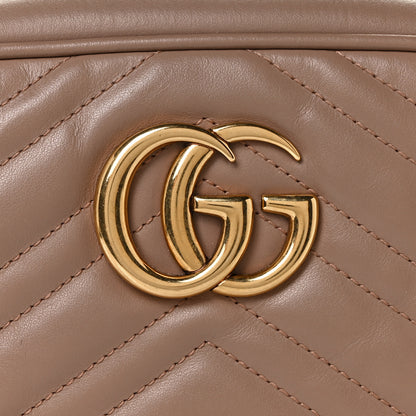 Gucci Calfskin Matelasse Small GG Marmont Chain Shoulder Bag Porcelain Rose 11 of 11