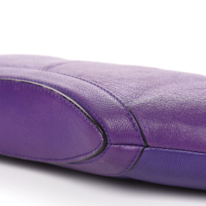 Alexander McQueen Calfskin De Manta Clutch Purple 9 of 12