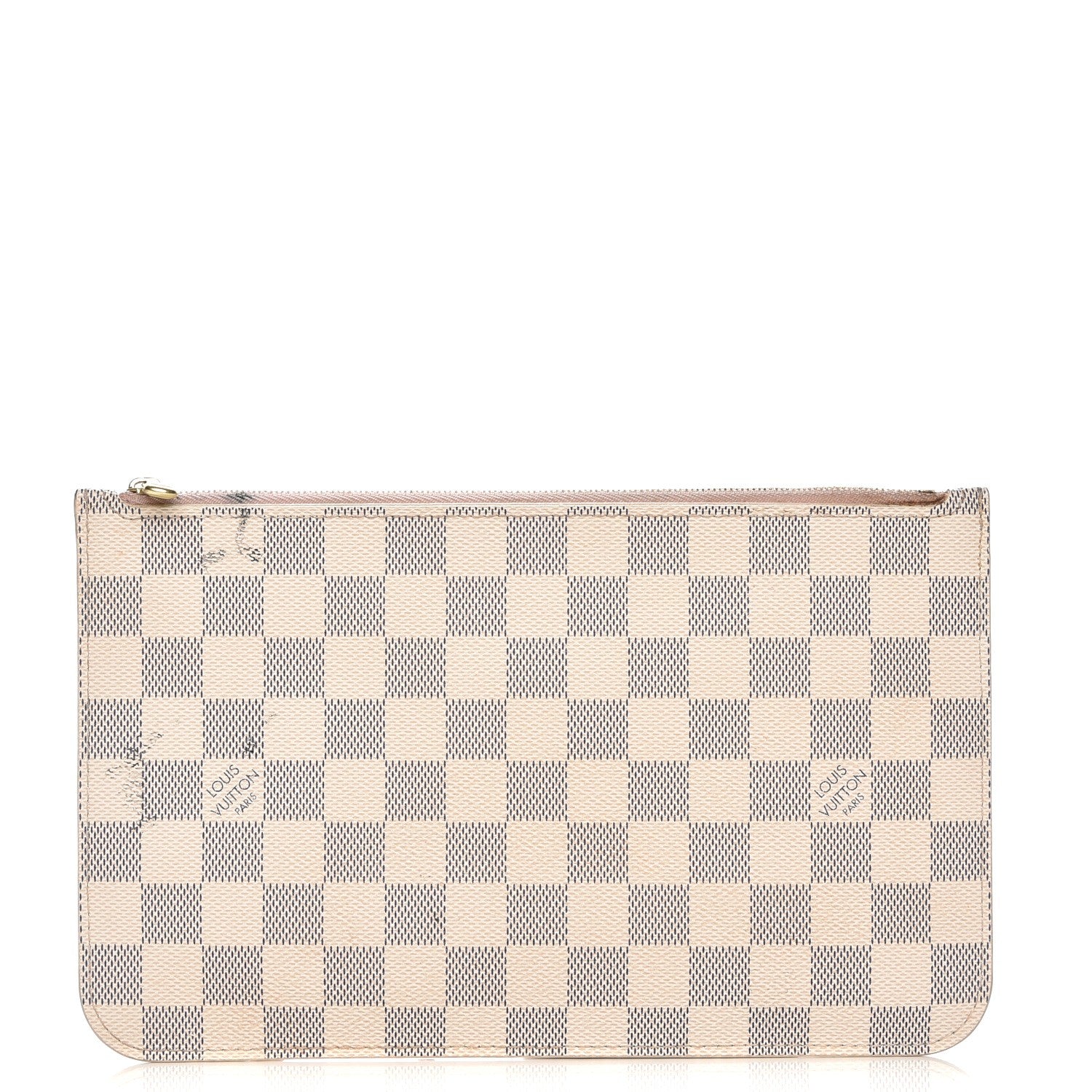 Louis Vuitton Damier Azur Neverfull MM GM Pochette Rose Ballerine 1 of 11