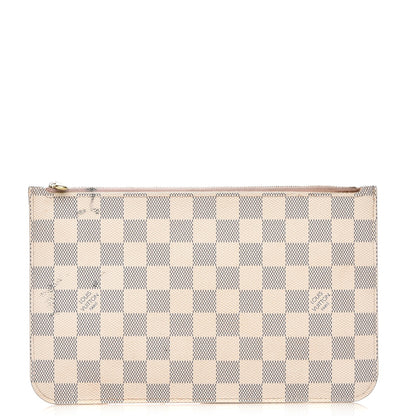 Louis Vuitton Damier Azur Neverfull MM GM Pochette Rose Ballerine 1 of 11