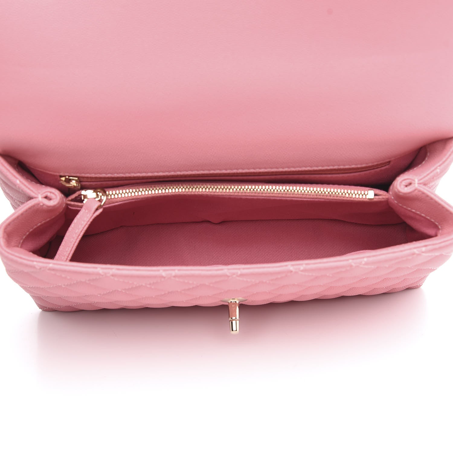 Chanel Caviar Quilted Small Coco Handle Flap Light Pink 5 of 11