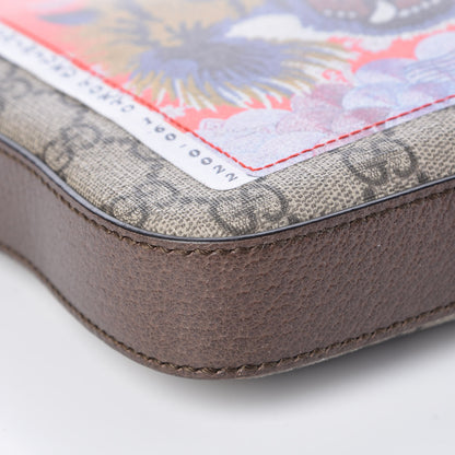 Gucci Soft GG Supreme Monogram Courrier Web Medium Flat Messenger Bag Beige New Acero Multicolor 8 of 9