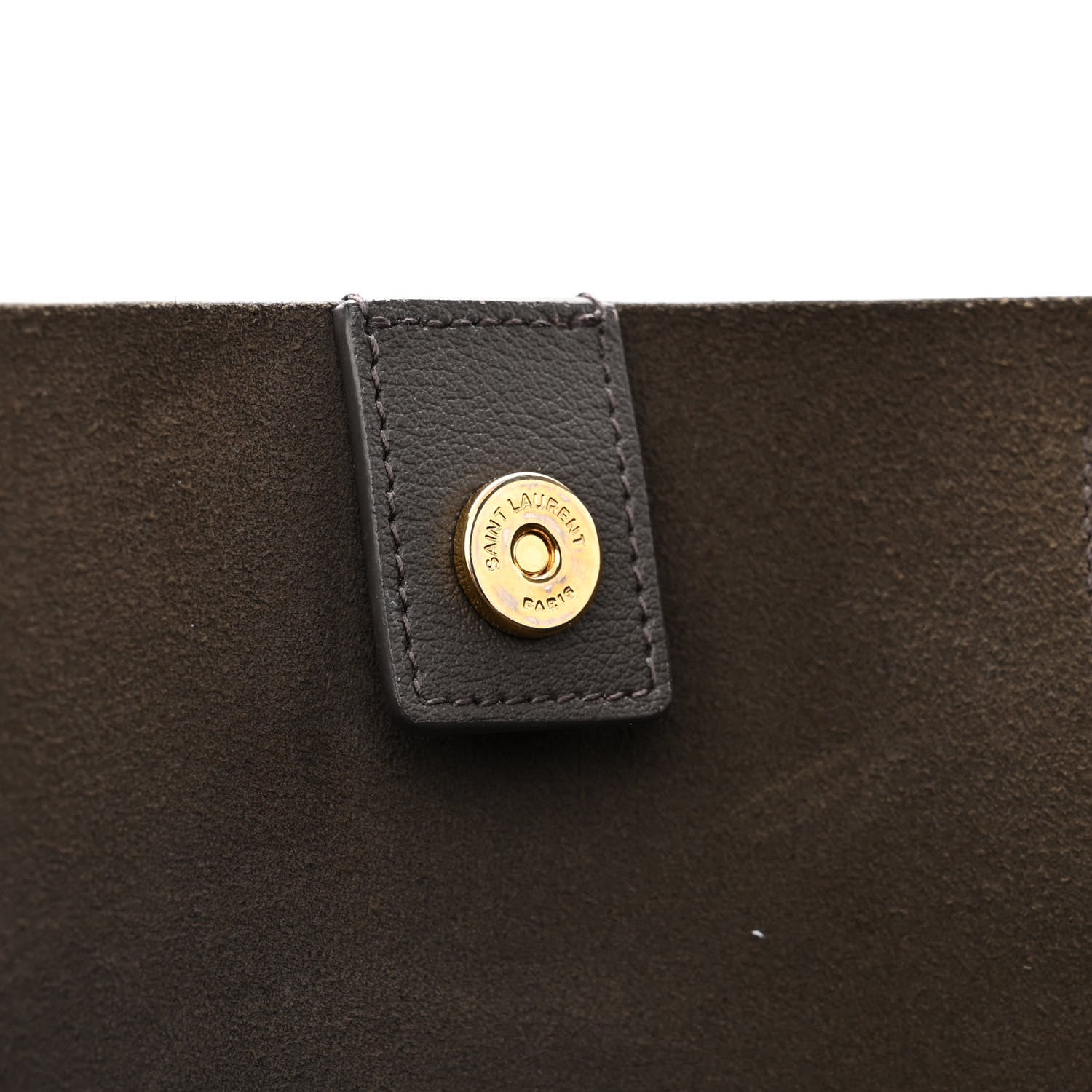 Saint Laurent Calfskin Large Shopping Tote Fog 15 of 15