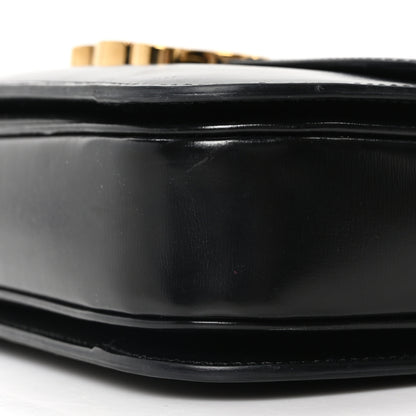 Celine Shiny Calfskin Medium Triomphe Black 10 of 10