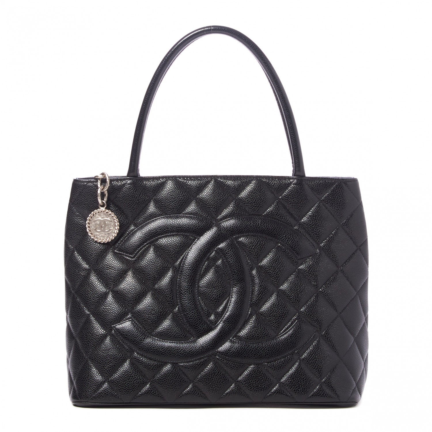 Chanel Caviar Quilted Medallion Tote Black 1 of 9