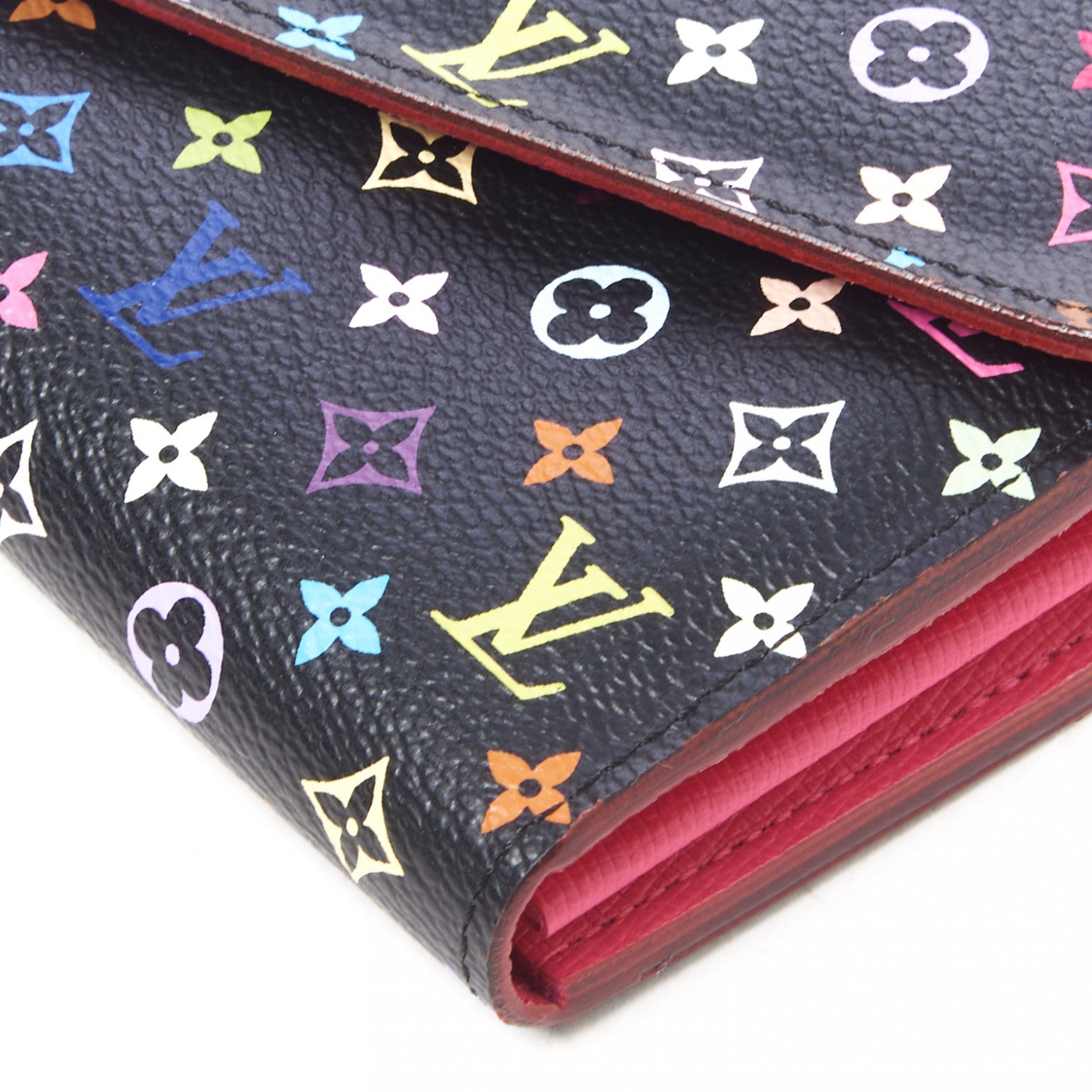 Louis Vuitton Monogram Multicolor Sarah Wallet NM Black Grenade 4 of 9