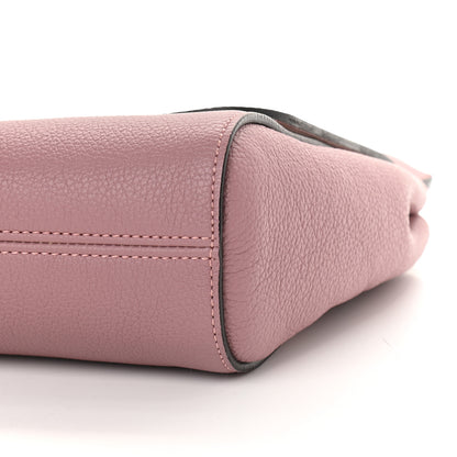 Mulberry Calfskin Goat Medium Lily Flap Dark Blush 9 of 9