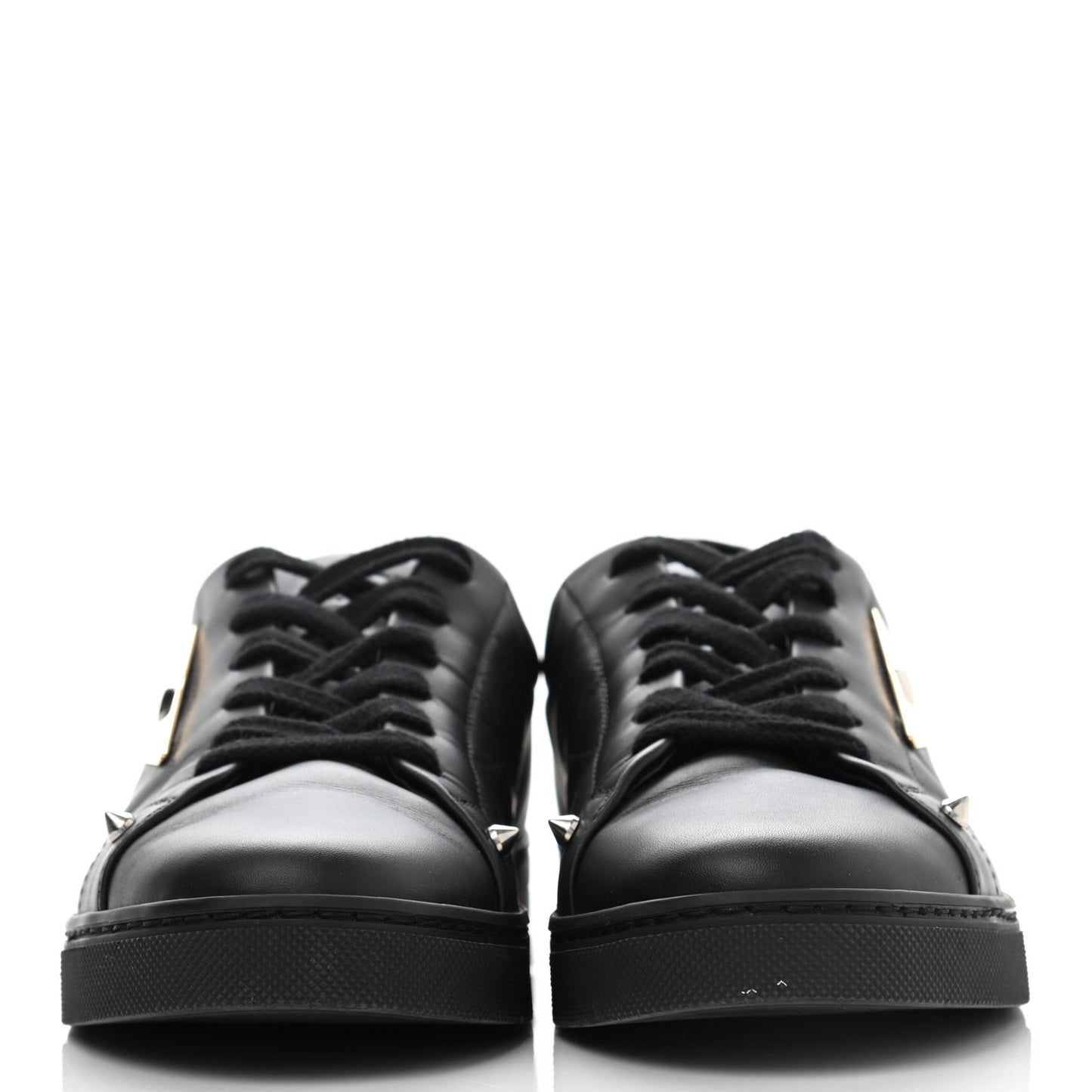 Calfskin Monster Bag Bug Low Top Sneakers 37.5 Black