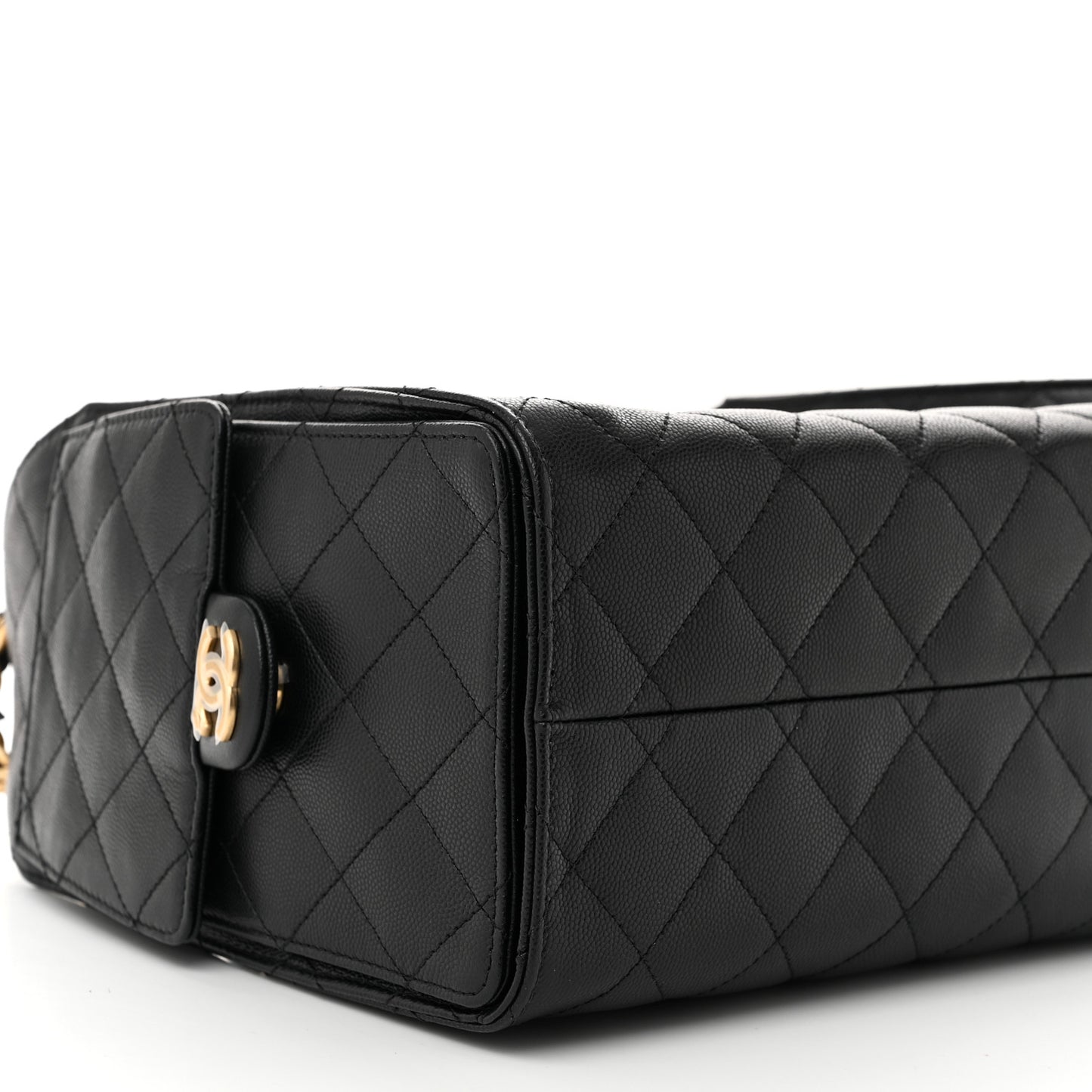 Caviar Quilted Small Chanel 25 Handbag Black