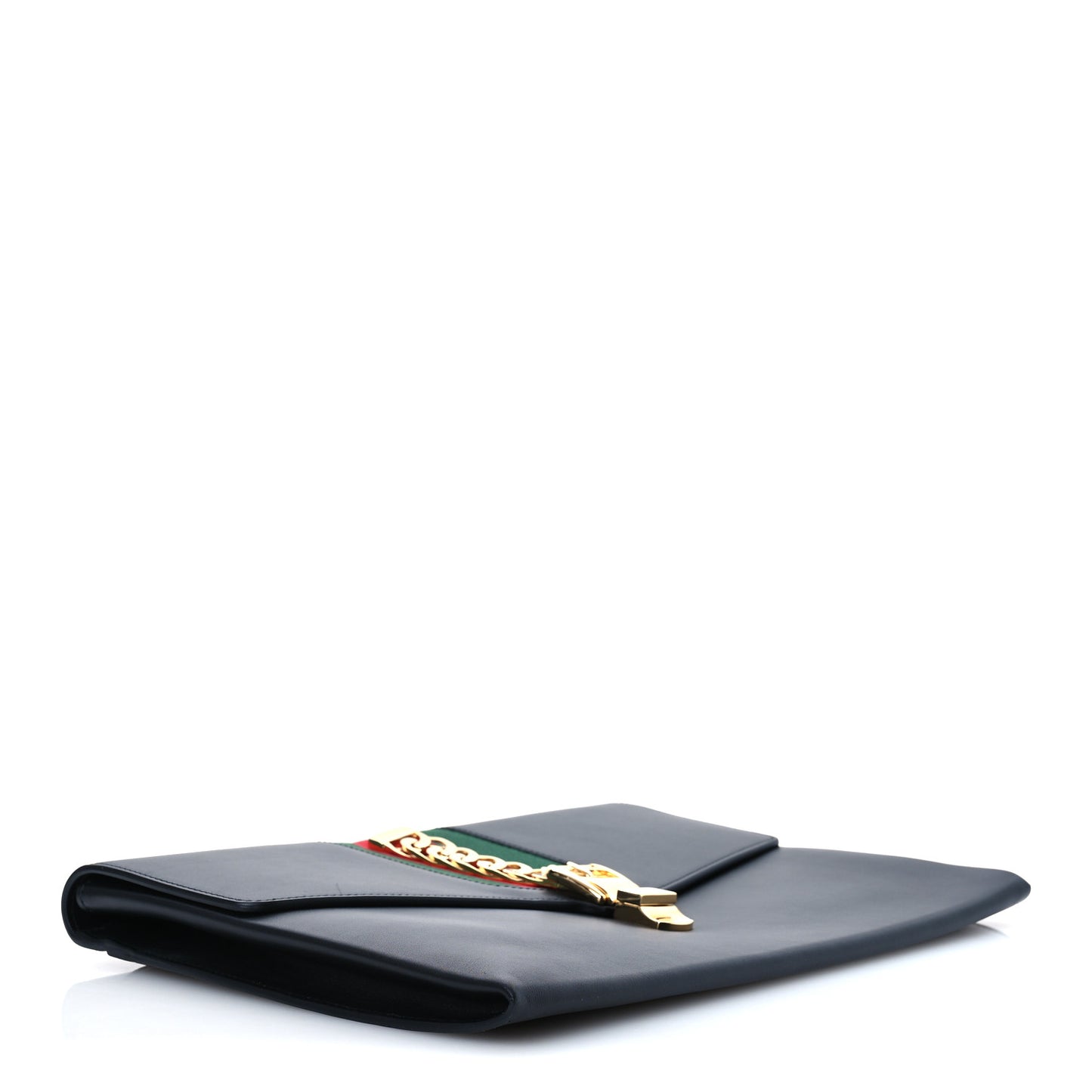 Calfskin Maxi Sylvie Clutch Black