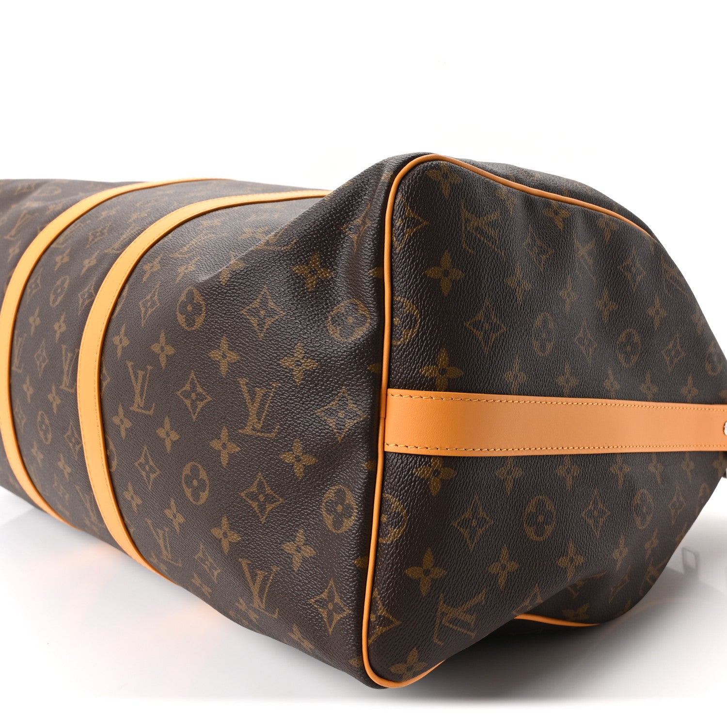 Louis Vuitton Monogram Macassar Keepall Bandouliere 50 Safran Yellow 9 of 9