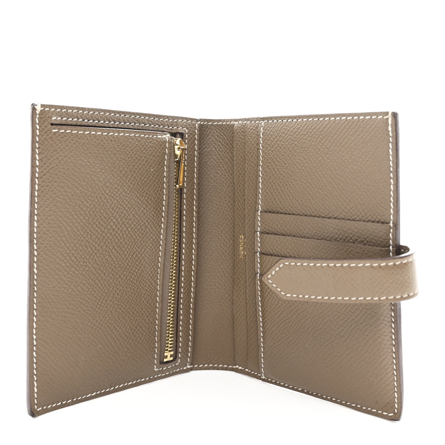 Hermes Epsom Bearn Compact Wallet Etoupe 6 of 11