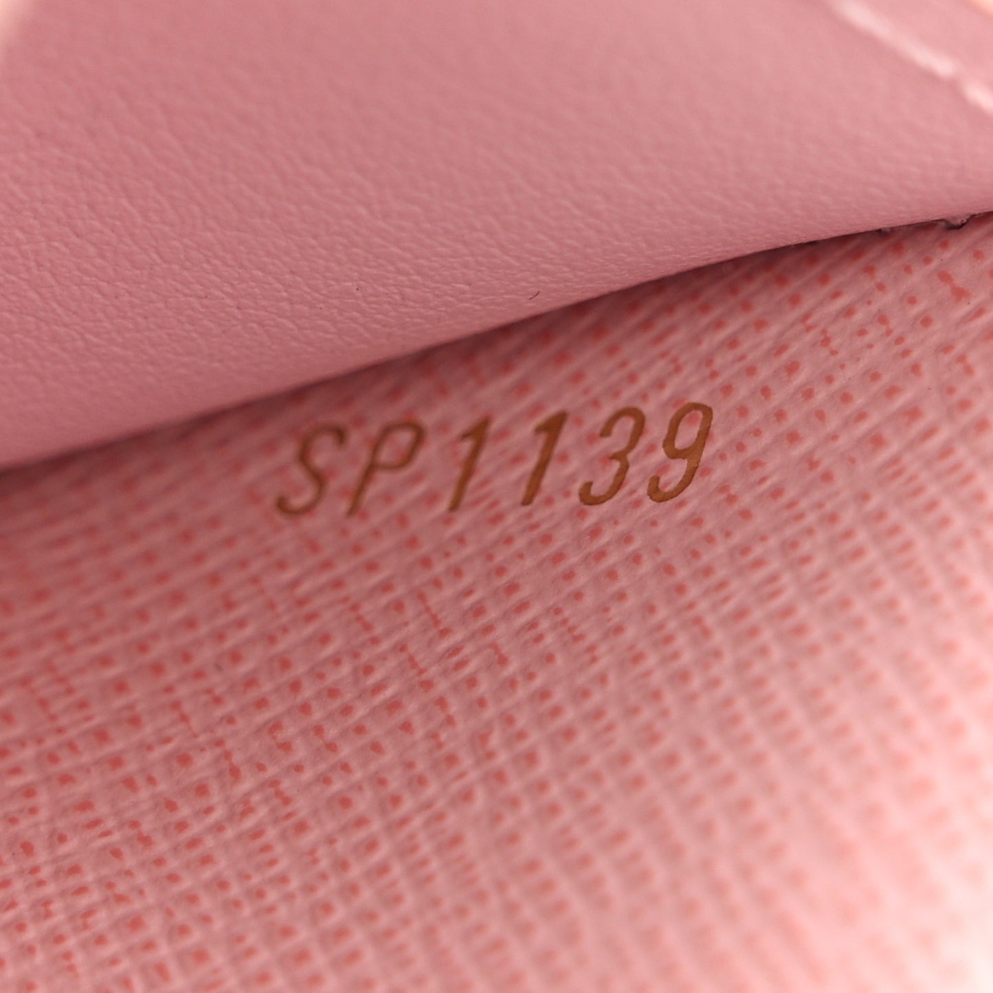Damier Ebene Victorine Wallet Rose Ballerine