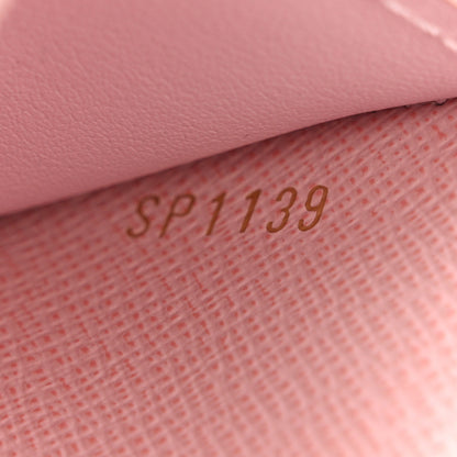 Louis Vuitton Damier Ebene Victorine Wallet Rose Ballerine 8 of 10