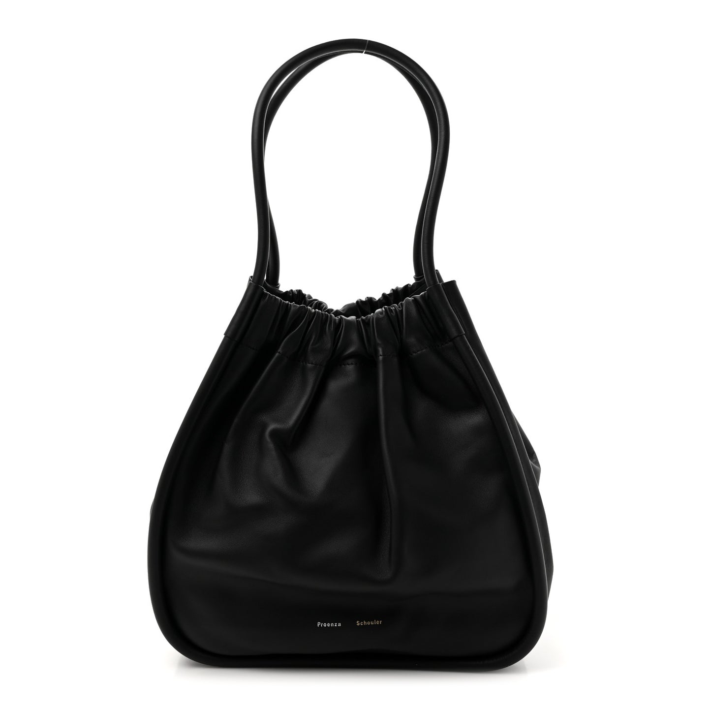 Calfskin XL Ruched Tote Black