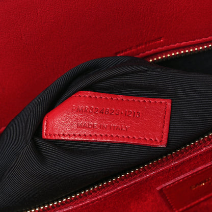 Saint Laurent Calfskin Small Sac De Jour Lipstick Red 7 of 13