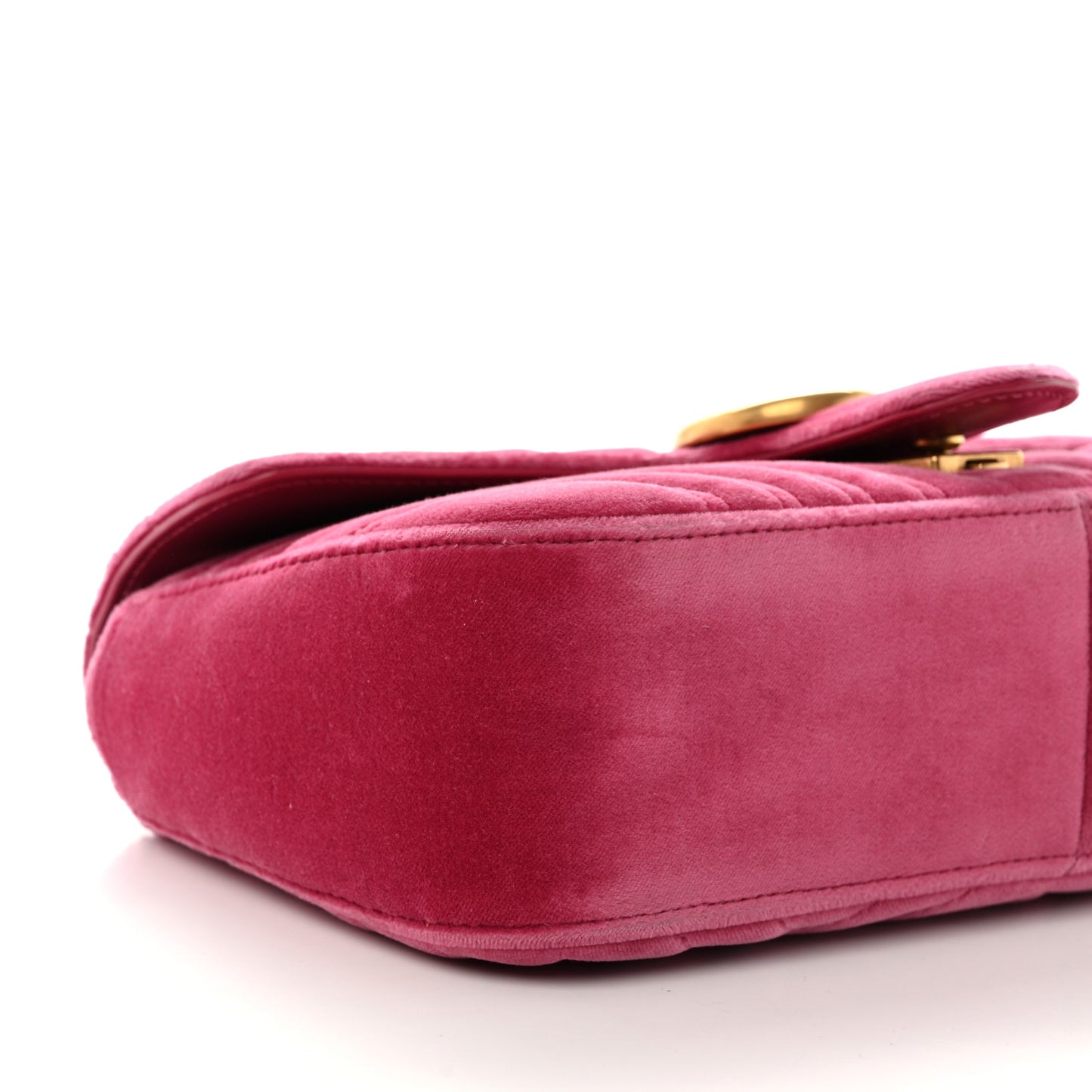 Velvet Matelasse Small GG Marmont Shoulder Bag Light Raspberry Rose