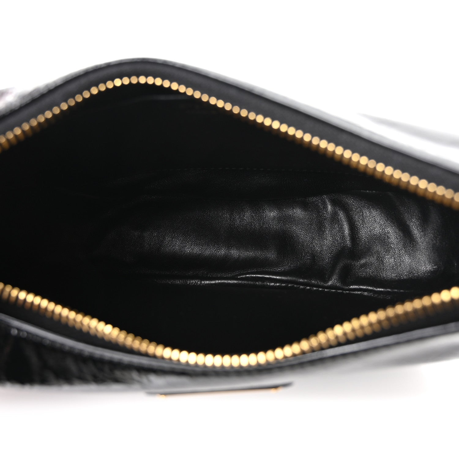 Prada Patent Naplak Arque Shoulder Bag Black 5 of 9
